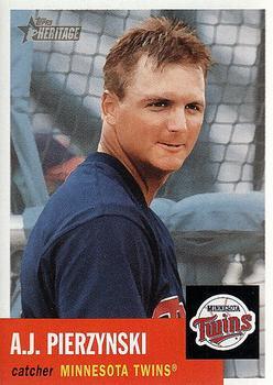 #342 A.J. Pierzynski - Minnesota Twins - 2002 Topps Heritage Baseball