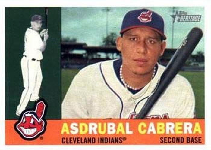 #342 Asdrubal Cabrera - Cleveland Indians - 2009 Topps Heritage Baseball
