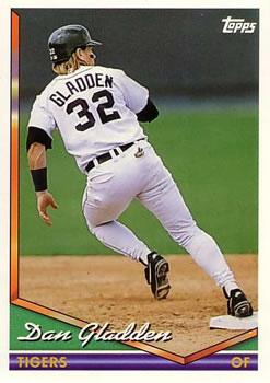 #342 Dan Gladden - Detroit Tigers - 1994 Topps Baseball