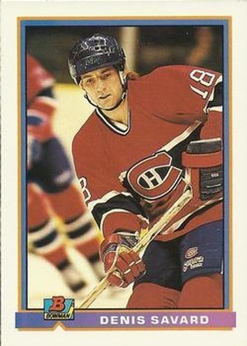 #342 Denis Savard - Montreal Canadiens - 1991-92 Bowman Hockey