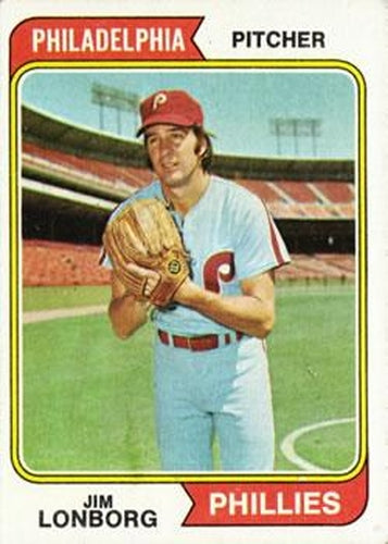 #342 Jim Lonborg - Philadelphia Phillies - 1974 Topps Baseball
