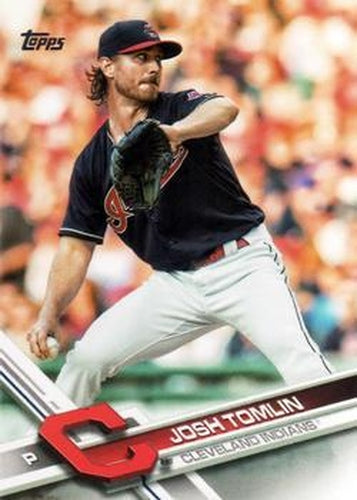 #342 Josh Tomlin - Cleveland Indians - 2017 Topps Baseball