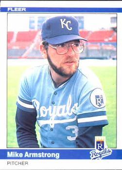#342 Mike Armstrong - Kansas City Royals - 1984 Fleer Baseball