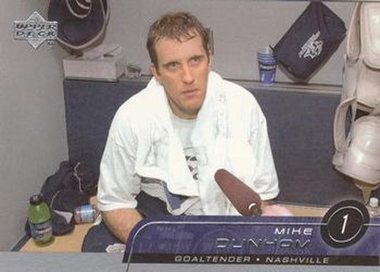 #342 Mike Dunham - Nashville Predators - 2002-03 Upper Deck Hockey