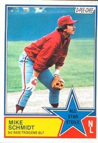 #342 Mike Schmidt - Philadelphia Phillies - 1983 O-Pee-Chee Baseball
