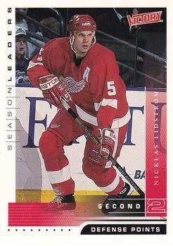 #342 Nicklas Lidstrom - Detroit Red Wings - 1999-00 Upper Deck Victory Hockey