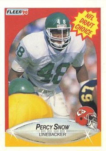 #342 Percy Snow - Kansas City Chiefs - 1990 Fleer Football