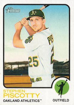 #342 Stephen Piscotty - Oakland Athletics - 2022 Topps Heritage Baseball