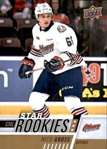 #342 Nico Gross - Oshawa Generals - 2017-18 Upper Deck CHL Hockey