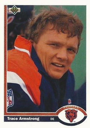 #342 Trace Armstrong - Chicago Bears - 1991 Upper Deck Football