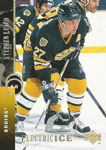 #342 Stephen Leach - Boston Bruins - 1994-95 Upper Deck Hockey - Electric Ice
