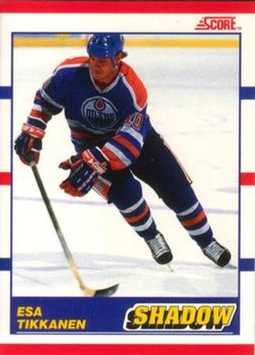 #342 Esa Tikkanen - Edmonton Oilers - 1990-91 Score Canadian Hockey