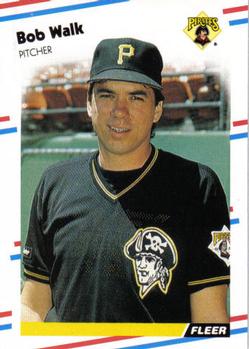 #342 Bob Walk - Pittsburgh Pirates - 1988 Fleer Baseball
