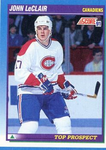 #343 John LeClair - Montreal Canadiens - 1991-92 Score Canadian Hockey