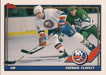 #343 Patrick Flatley - New York Islanders - 1991-92 Topps Hockey