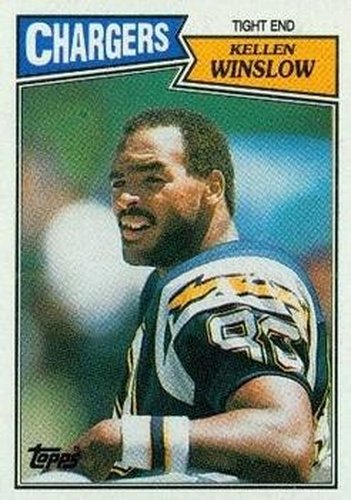 #343 Kellen Winslow - San Diego Chargers - 1987 Topps Football