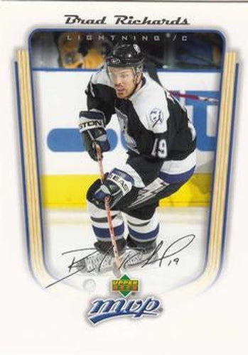 #343 Brad Richards - Tampa Bay Lightning - 2005-06 Upper Deck MVP Hockey