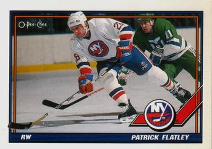 #343 Patrick Flatley - New York Islanders - 1991-92 O-Pee-Chee Hockey