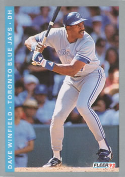 #343 Dave Winfield - Toronto Blue Jays - 1993 Fleer Baseball