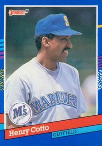 #343 Henry Cotto - Seattle Mariners - 1991 Donruss Baseball