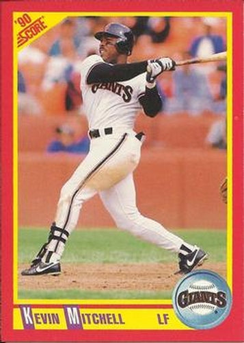 #343 Kevin Mitchell - San Francisco Giants - 1990 Score Baseball