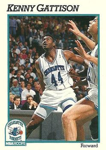 #343 Kenny Gattison - Charlotte Hornets - 1991-92 Hoops Basketball