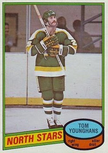 #343 Tom Younghans - Minnesota North Stars - 1980-81 O-Pee-Chee Hockey