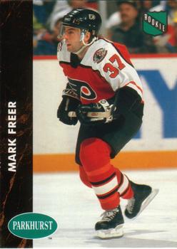 #343 Mark Freer - Philadelphia Flyers - 1991-92 Parkhurst Hockey