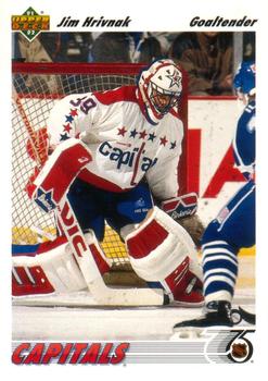 #343 Jim Hrivnak - Washington Capitals - 1991-92 Upper Deck Hockey
