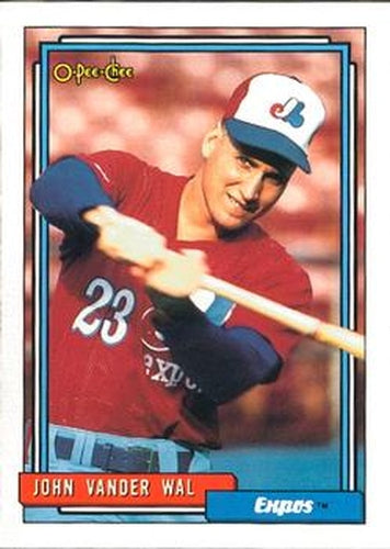 #343 John Vander Wal - Montreal Expos - 1992 O-Pee-Chee Baseball