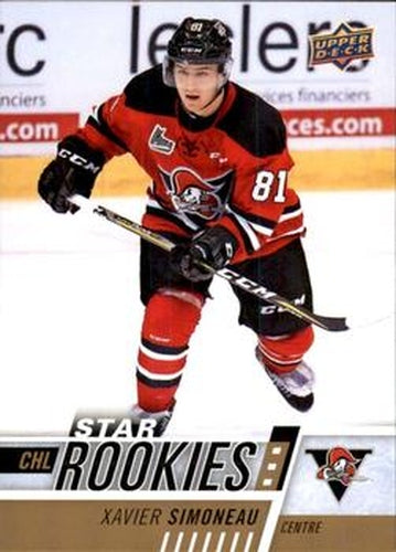#343 Xavier Simoneau - Drummondville Voltigeurs - 2017-18 Upper Deck CHL Hockey