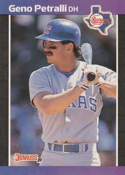 #343 Geno Petralli - Texas Rangers - 1989 Donruss Baseball
