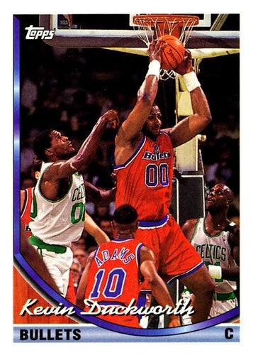 #343 Kevin Duckworth - Washington Bullets - 1993-94 Topps Basketball