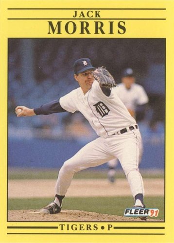 #343 Jack Morris - Detroit Tigers - 1991 Fleer Baseball