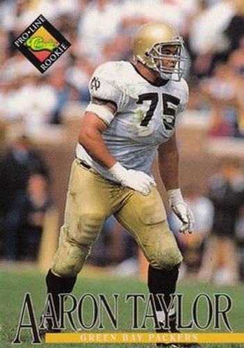 #343 Aaron Taylor - Green Bay Packers - 1994 Pro Line Live Football