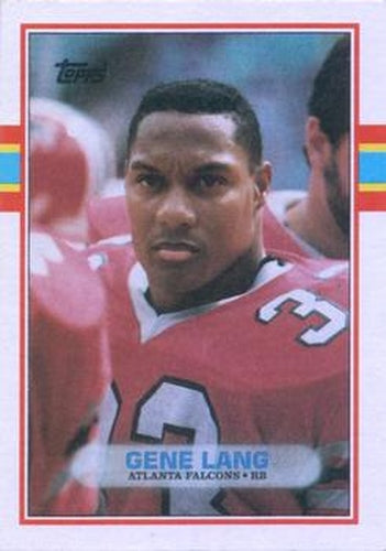 #343 Gene Lang - Atlanta Falcons - 1989 Topps Football