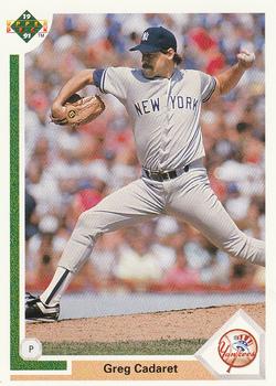 #343 Greg Cadaret - New York Yankees - 1991 Upper Deck Baseball
