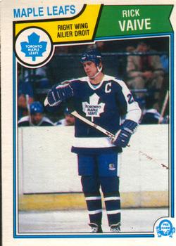 #343 Rick Vaive - Toronto Maple Leafs - 1983-84 O-Pee-Chee Hockey