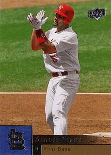 #343 Albert Pujols - St. Louis Cardinals - 2009 Upper Deck Baseball