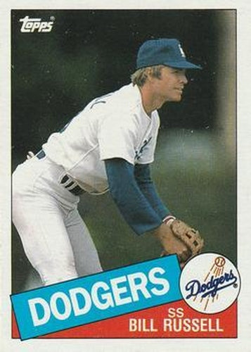#343 Bill Russell - Los Angeles Dodgers - 1985 Topps Baseball