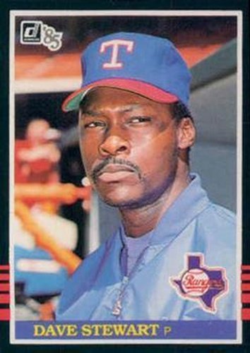#343 Dave Stewart - Texas Rangers - 1985 Donruss Baseball