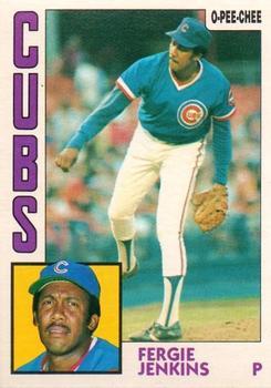 #343 Fergie Jenkins - Chicago Cubs - 1984 O-Pee-Chee Baseball
