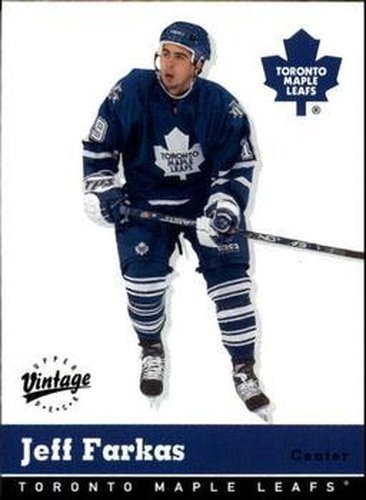 #343 Jeff Farkas - Toronto Maple Leafs - 2000-01 Upper Deck Vintage Hockey