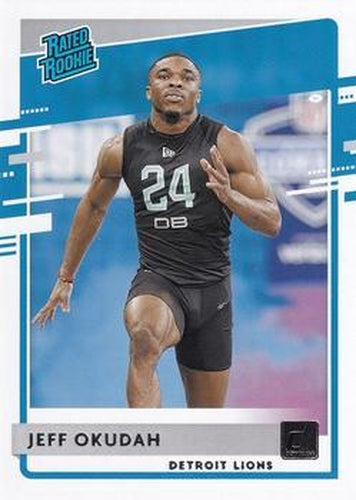#343 Jeff Okudah - Detroit Lions - 2020 Donruss Football