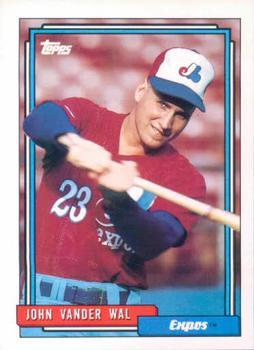 #343 John Vander Wal - Montreal Expos - 1992 Topps Baseball
