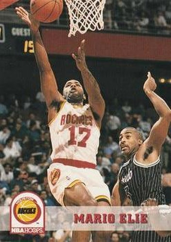 #343 Mario Elie - Houston Rockets - 1993-94 Hoops Basketball