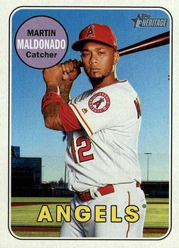 #343 Martin Maldonado - Los Angeles Angels - 2018 Topps Heritage Baseball