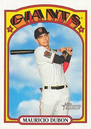 #343 Mauricio Dubon - San Francisco Giants - 2021 Topps Heritage Baseball