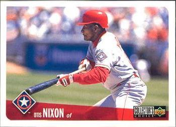 #343 Otis Nixon - Texas Rangers - 1996 Collector's Choice Baseball