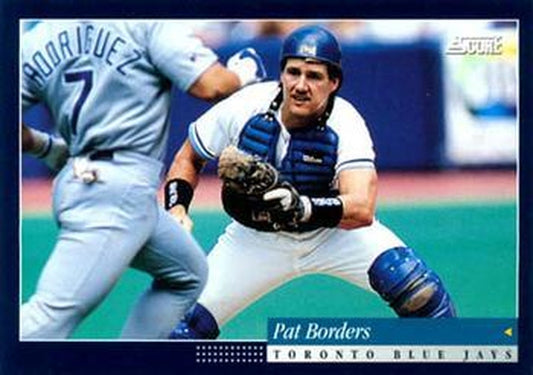 #343 Pat Borders - Toronto Blue Jays -1994 Score Baseball